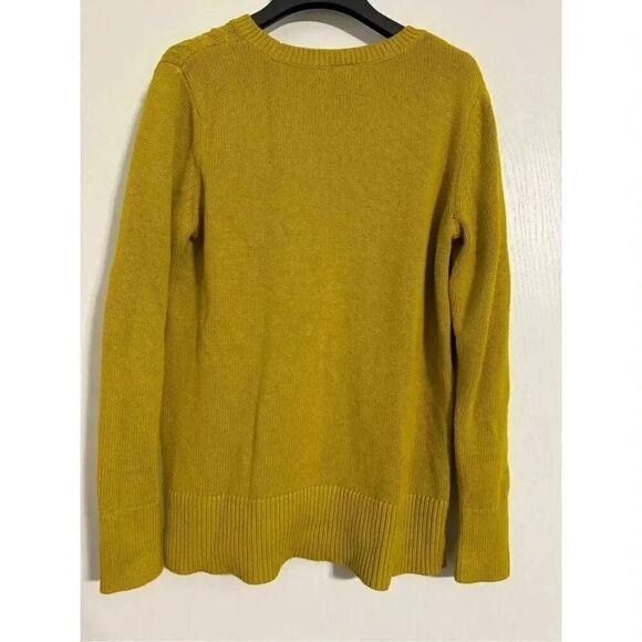 Ann Taylor Cable Knit Sweater | Mustard color | Size Medium - Picture 2 of 5